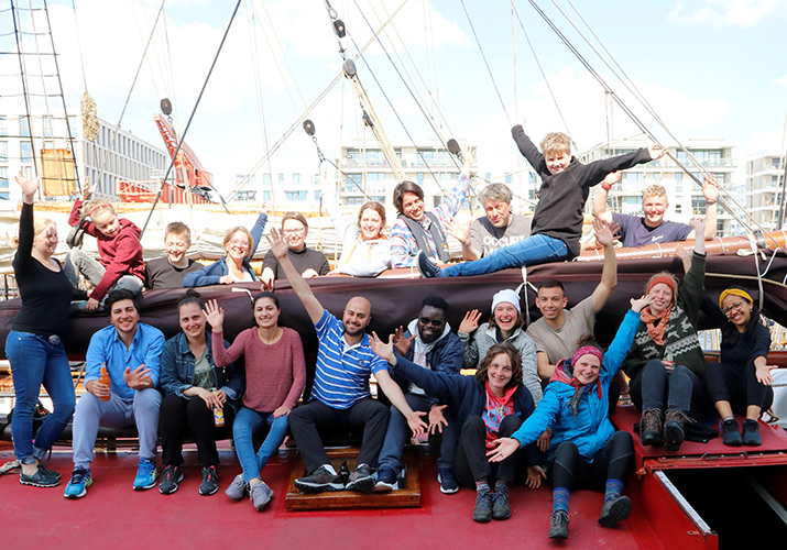 KHG Bremen: Segeltörn mit dem Plattbodenschiff Verandering